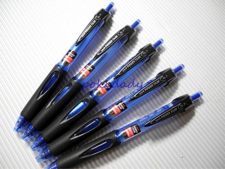 10pcs UNI POWER TANK SN-200PT 0.7mm ball point pen blue smooth