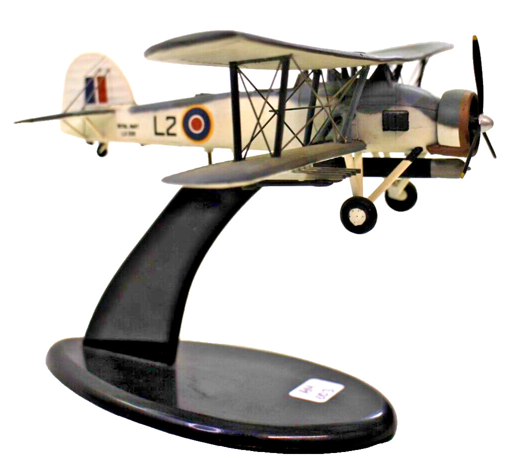 Handcrafted Fairey Swordfish MK I 1/72 Scale with Stand Assembled & Painted