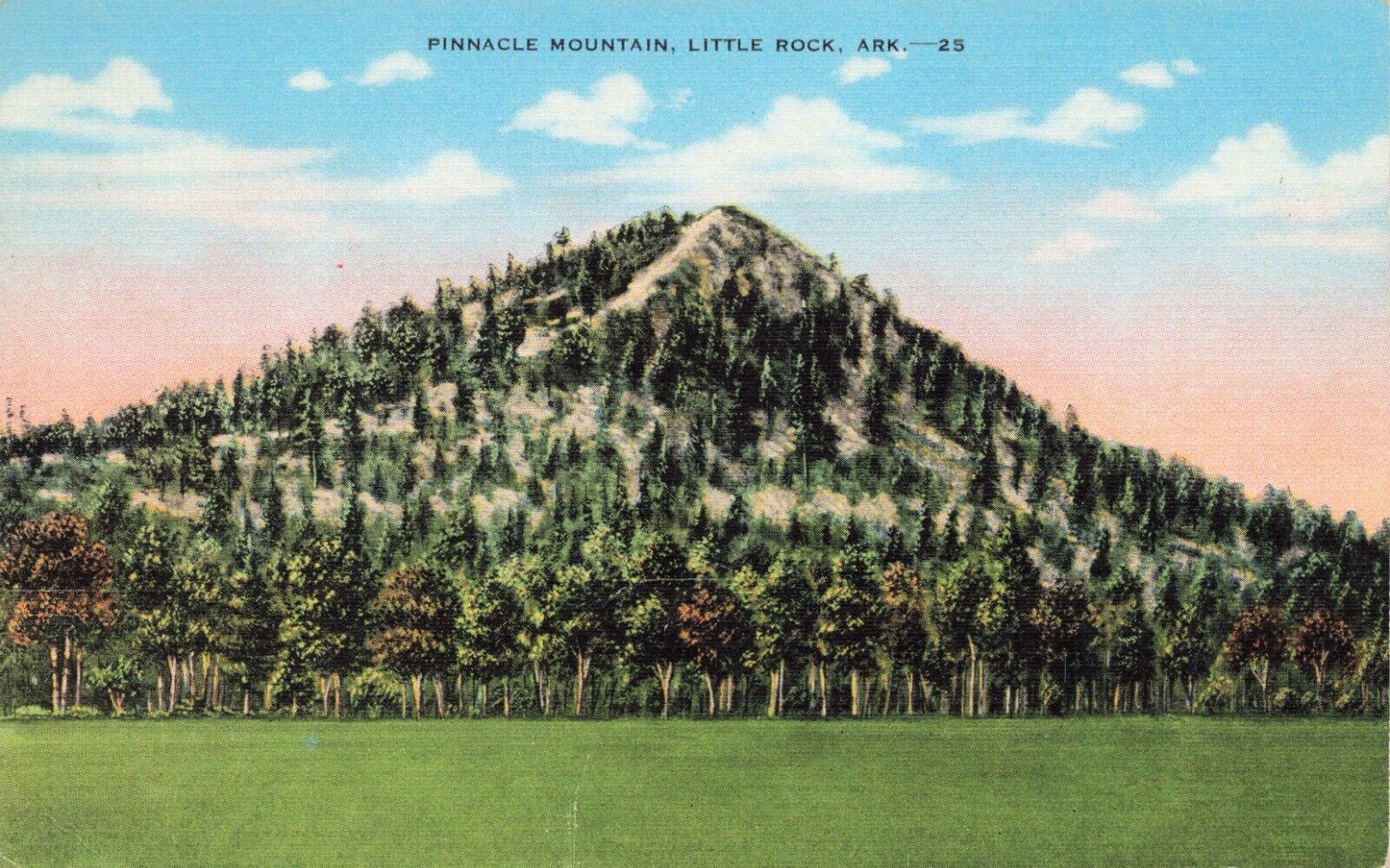 Postcard Pinnacle Mountain Little Rock Arkansas Pulaski County