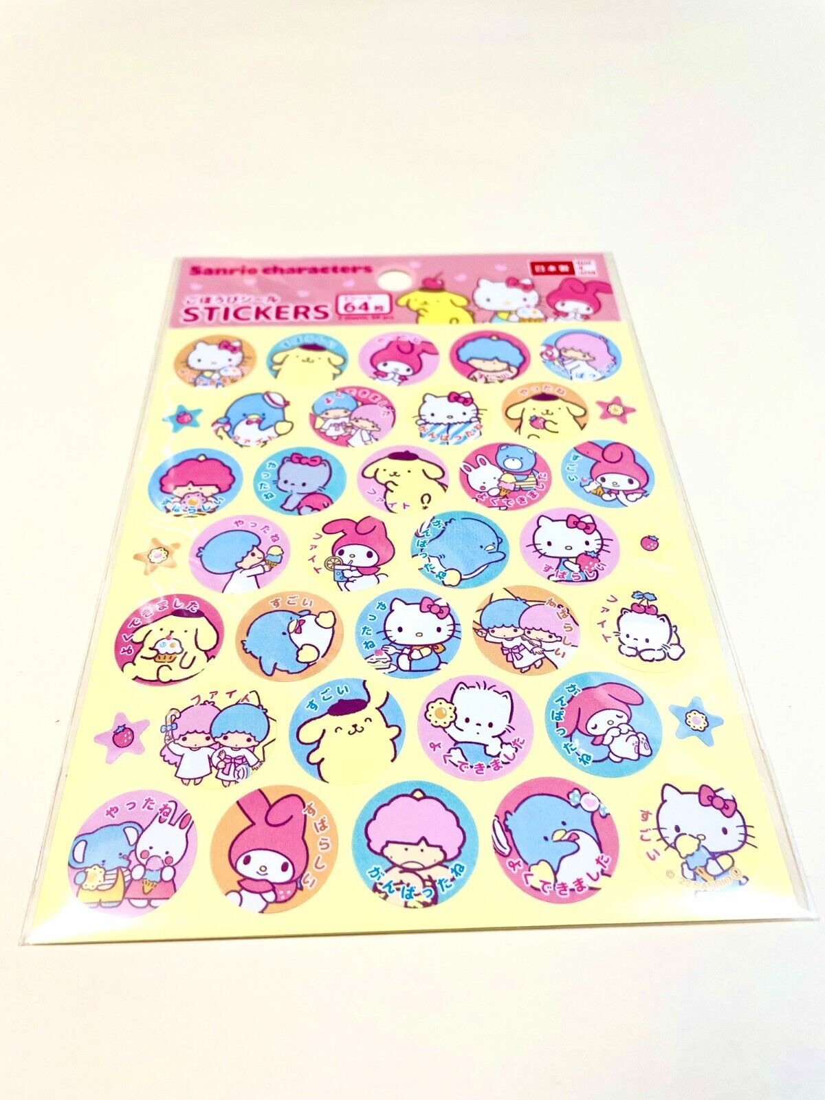 Sanrio Stickers /HelloKitty/MyMelody/Pompompurin/Cinnamoroll/Kuromi/Hangyodon...
