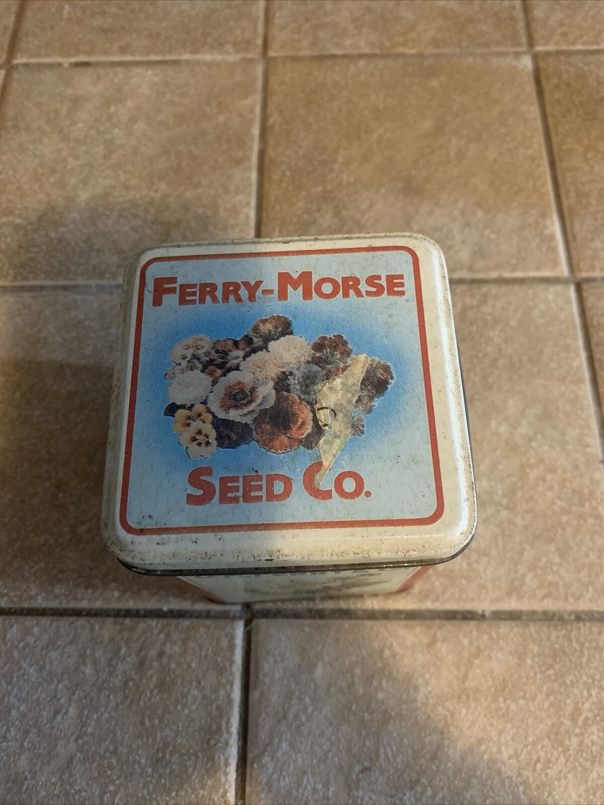 *VINTAGE* Ferry-Morse Seed Co. Tin4\