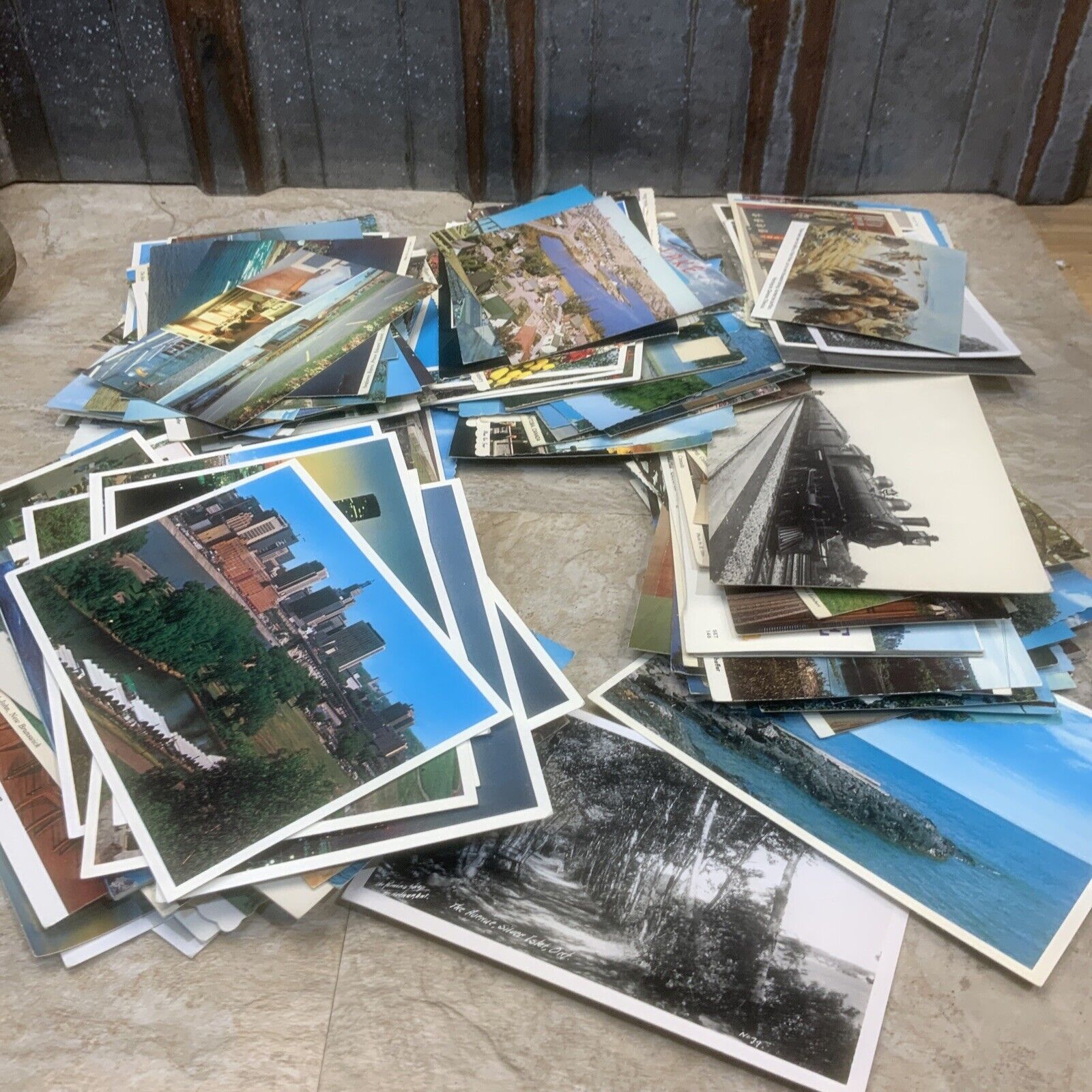 Estate Sale Lot of 200 Vintage Postcards
