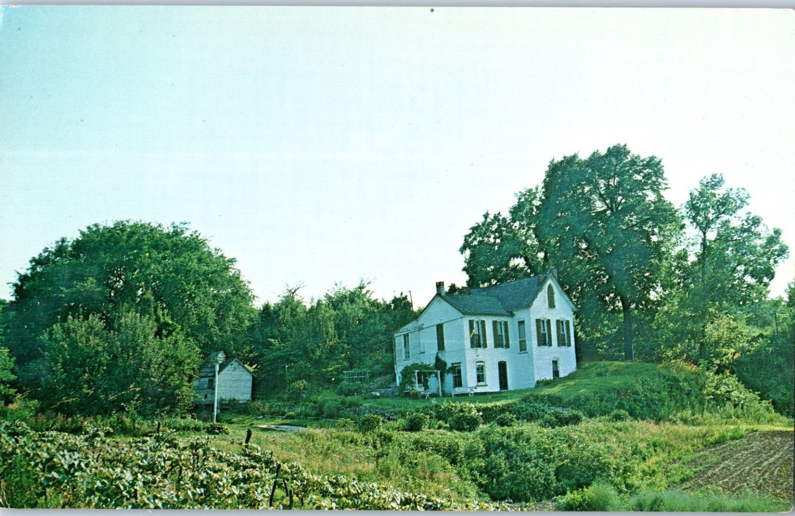 Brownville Home of Robert W Furnas Governor 1873 - 1875 Nebraska Postcard