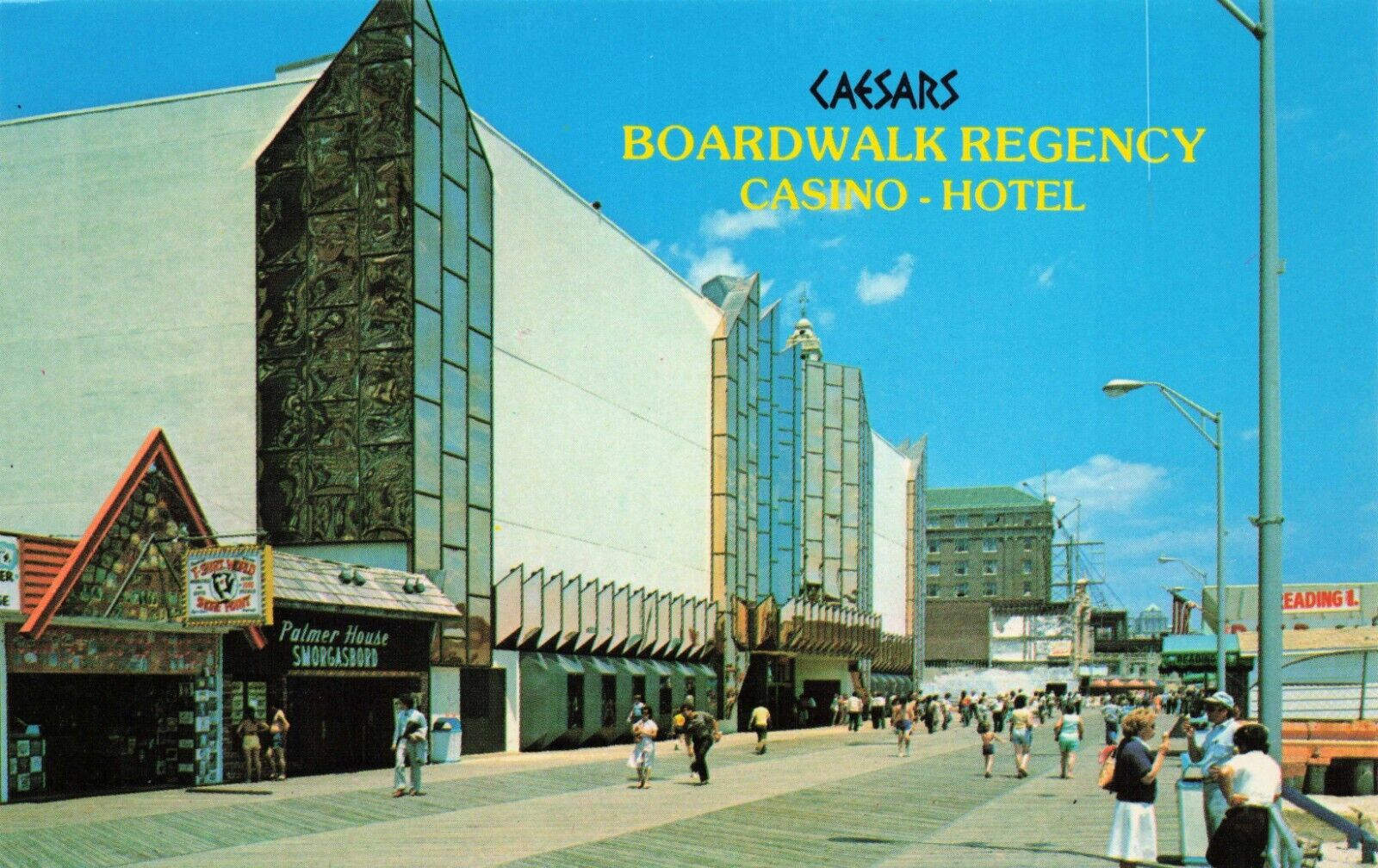 Atlantic City New Jersey Caesars Boardwalk Regency Casino VTG Postcard Unposted