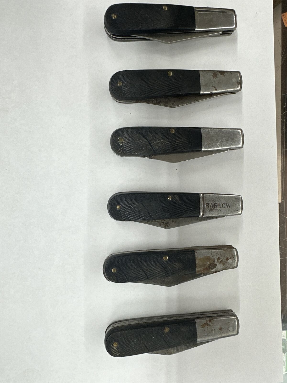 Lot Of 6 Vintage Camco USA 2 Blade Knives