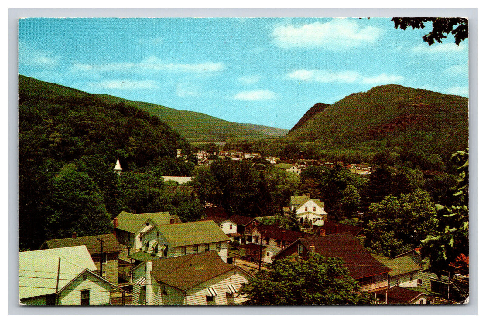 Birdseye View From Shickshinny Looking North, Pennsylvania PA Postcard