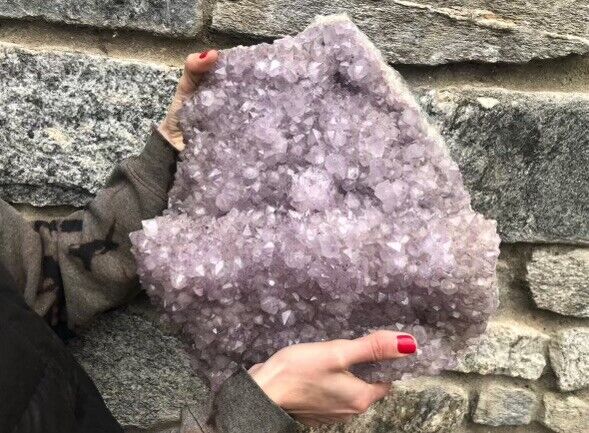 20LB Large Natural Amethyst cluster crystal Geode From Brazil