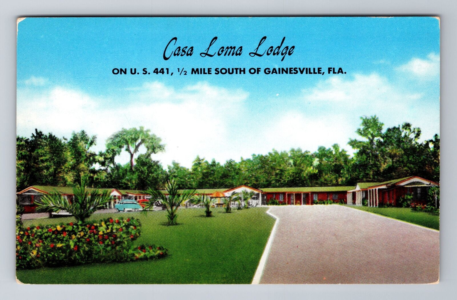 Gainesville FL-Florida, Casa Loma Lodge, Advertisement, Vintage c1960 Postcard