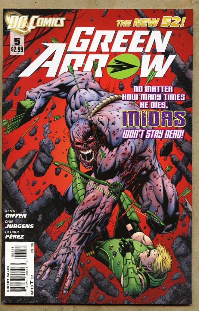 Green Arrow #5-2012 nm 9.4 New 52 Dan Jurgens Keith Giffen