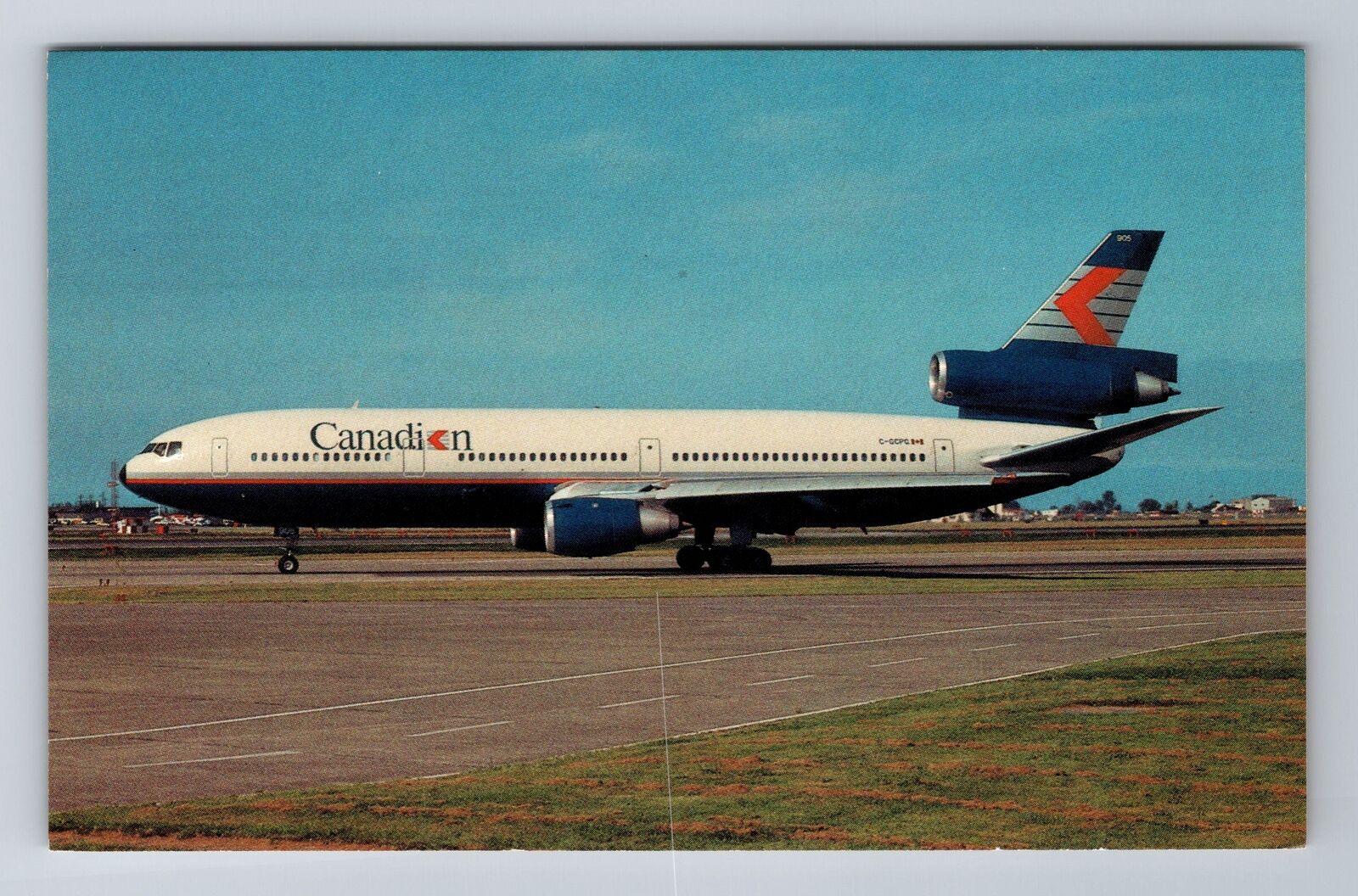 Canadian McDonnell Douglas DC-10-30 ER, Plane, Transportation Vintage Postcard