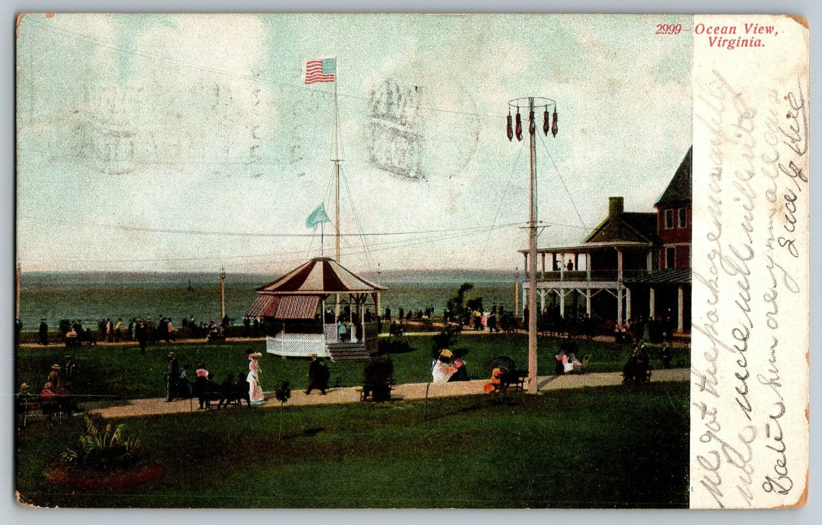 Virginia - Ocean View - Vintage Postcard - Posted
