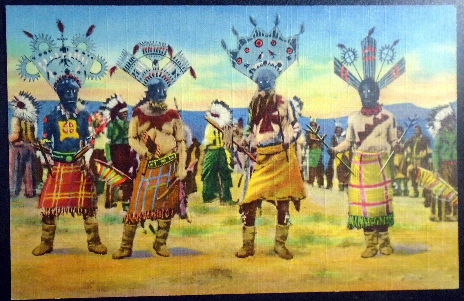 1937 Devil Dance of the Apache Indians, Inter-Tribal Ceremonial, Gallup, NM