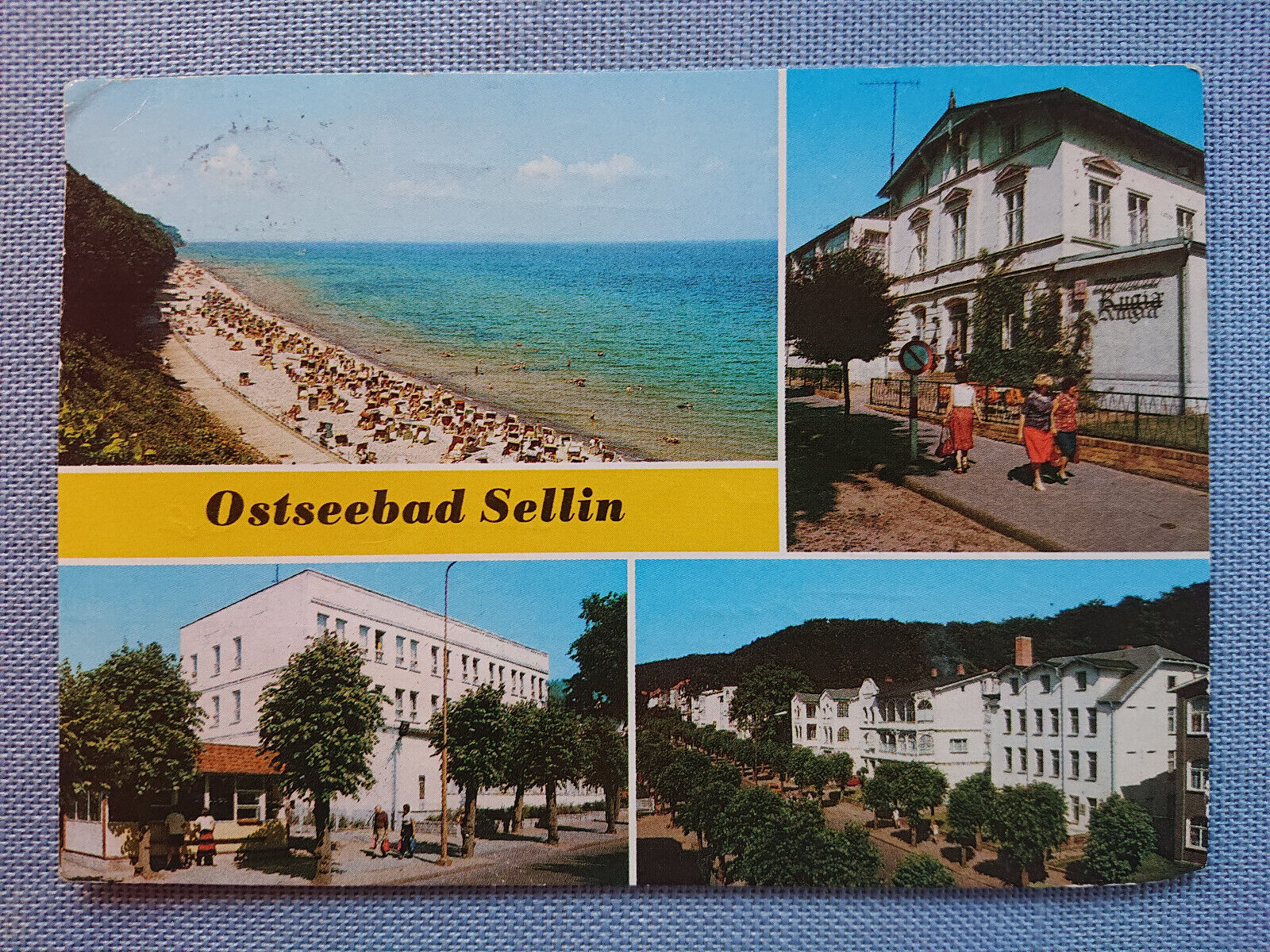 Old Postcard Ak Baltic Sea Resort Sellin Rügen FDGB Recreation Home Rugia