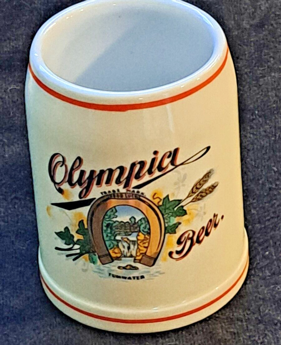 Olympia Beer Stein Mug - German Style by Ceramarte - Vintage - Made in Brazil