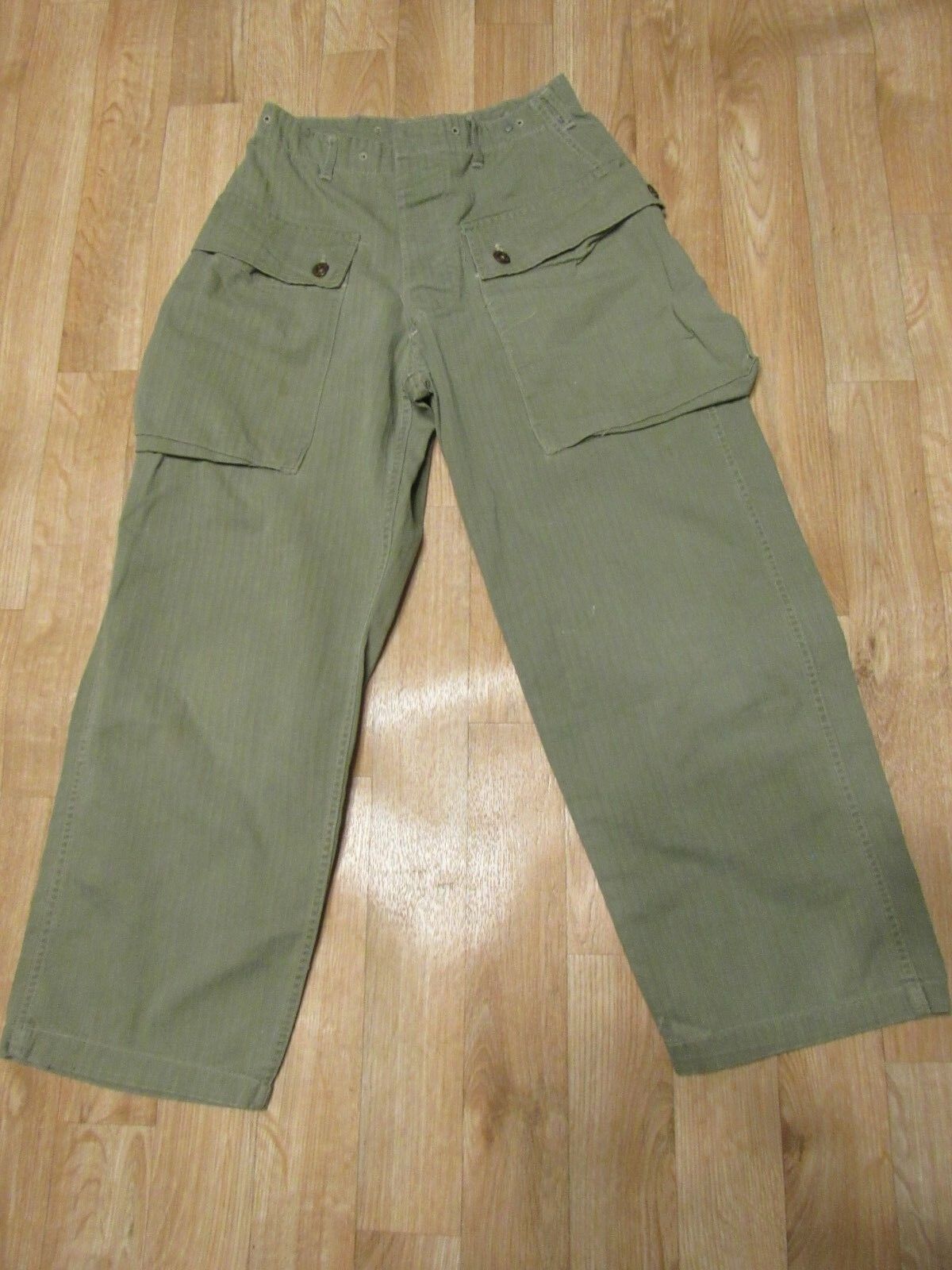 WWII USMC HBT P44 Monkey Pants 1940s Herringbone trousers WW2