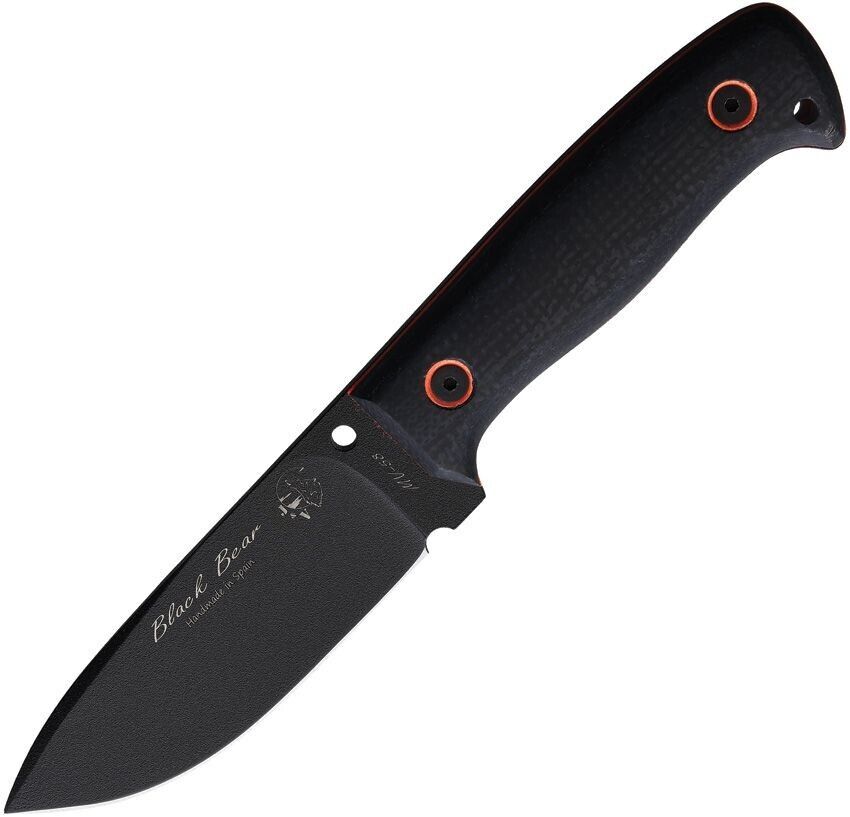 J&V Adventure Knives Black Bear Fixed Knife 4.25\