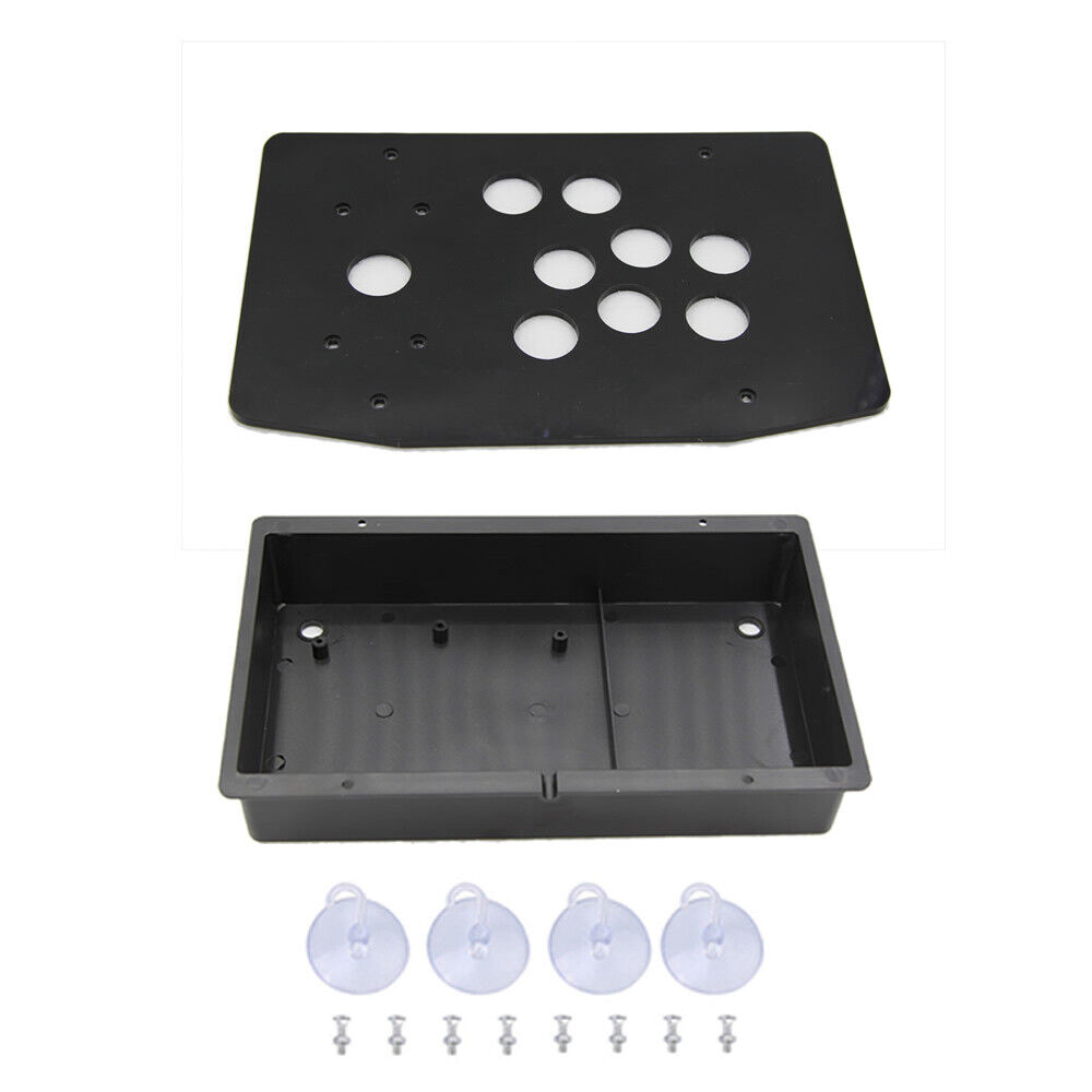 DIY Arcade Joystick Acrylic Panel Flat Case 24mm/30mm Buttons Hole Kits US Stock