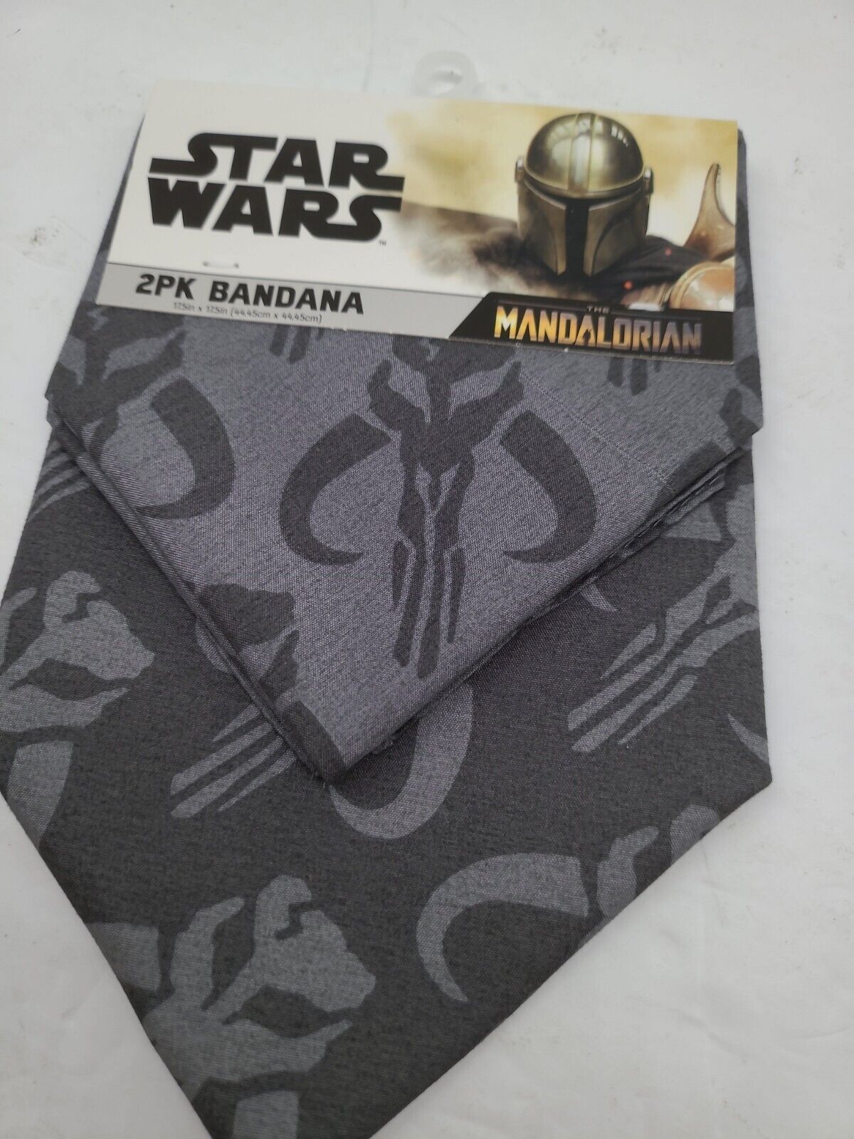 Disney Star Wars The Mandalorian 2 Pack Bandana Scarf For Pets 17.5\