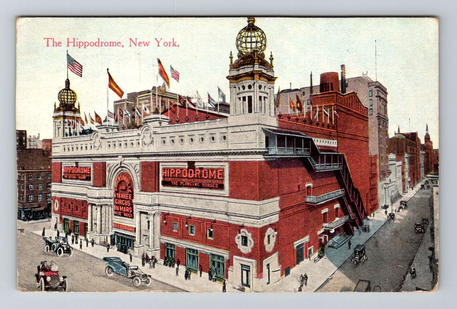 New York City NY, The Hippodrome, c1913 Vintage Postcard