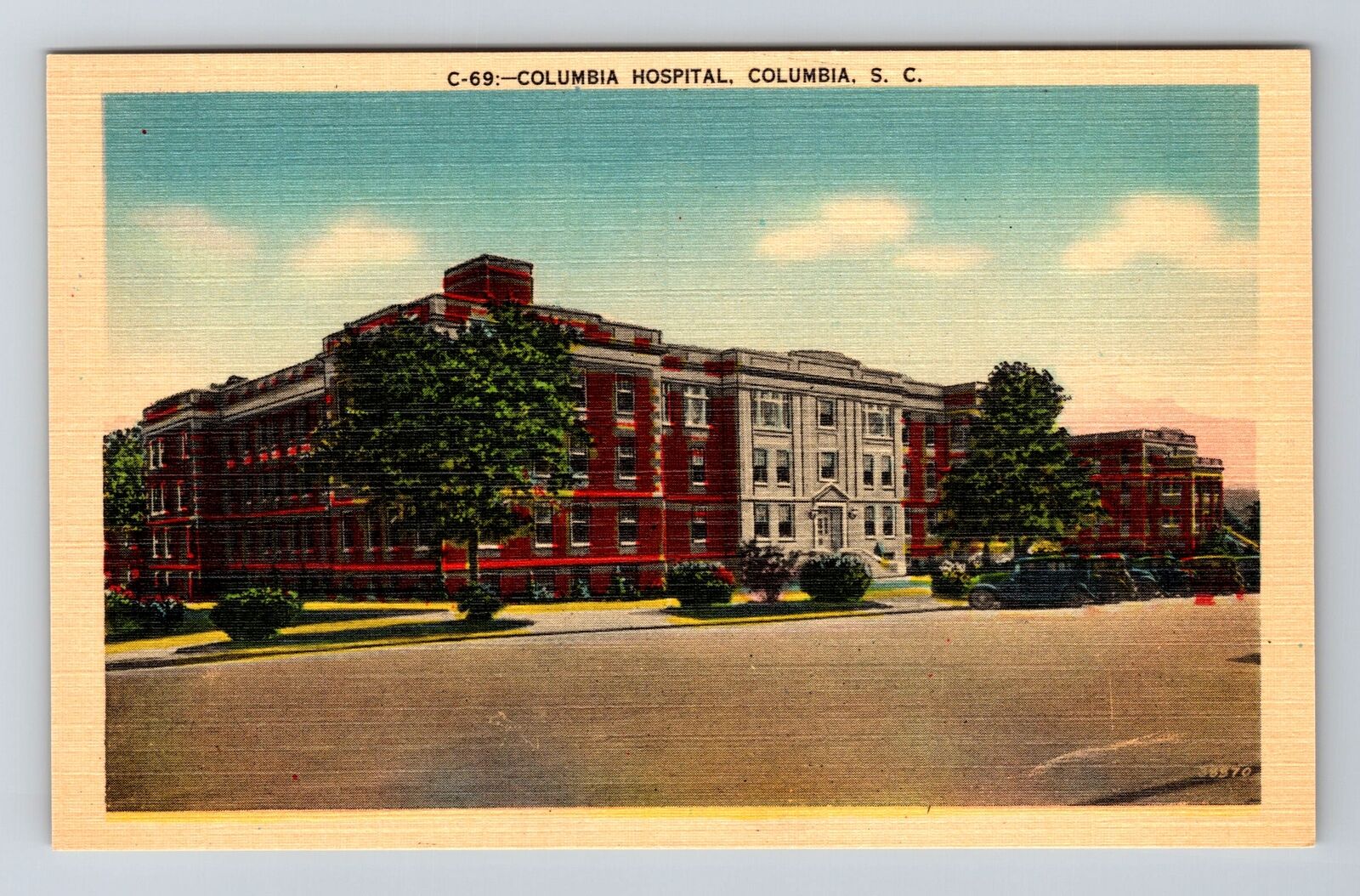 Columbia SC-South Carolina, Columbia Hospital, Vintage Postcard