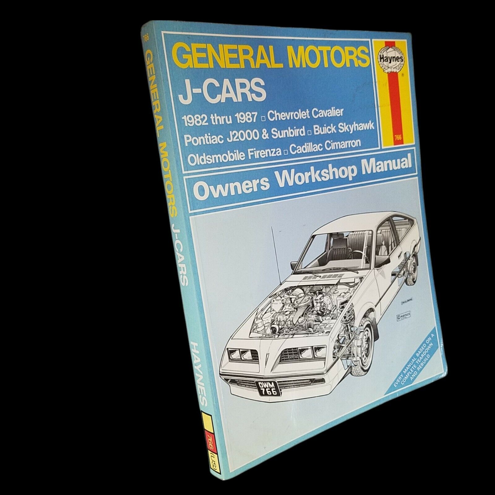 Vintage Hynes Repair Manual General Motors J-CARS 1982-1987 Oldsmobile Pontiac