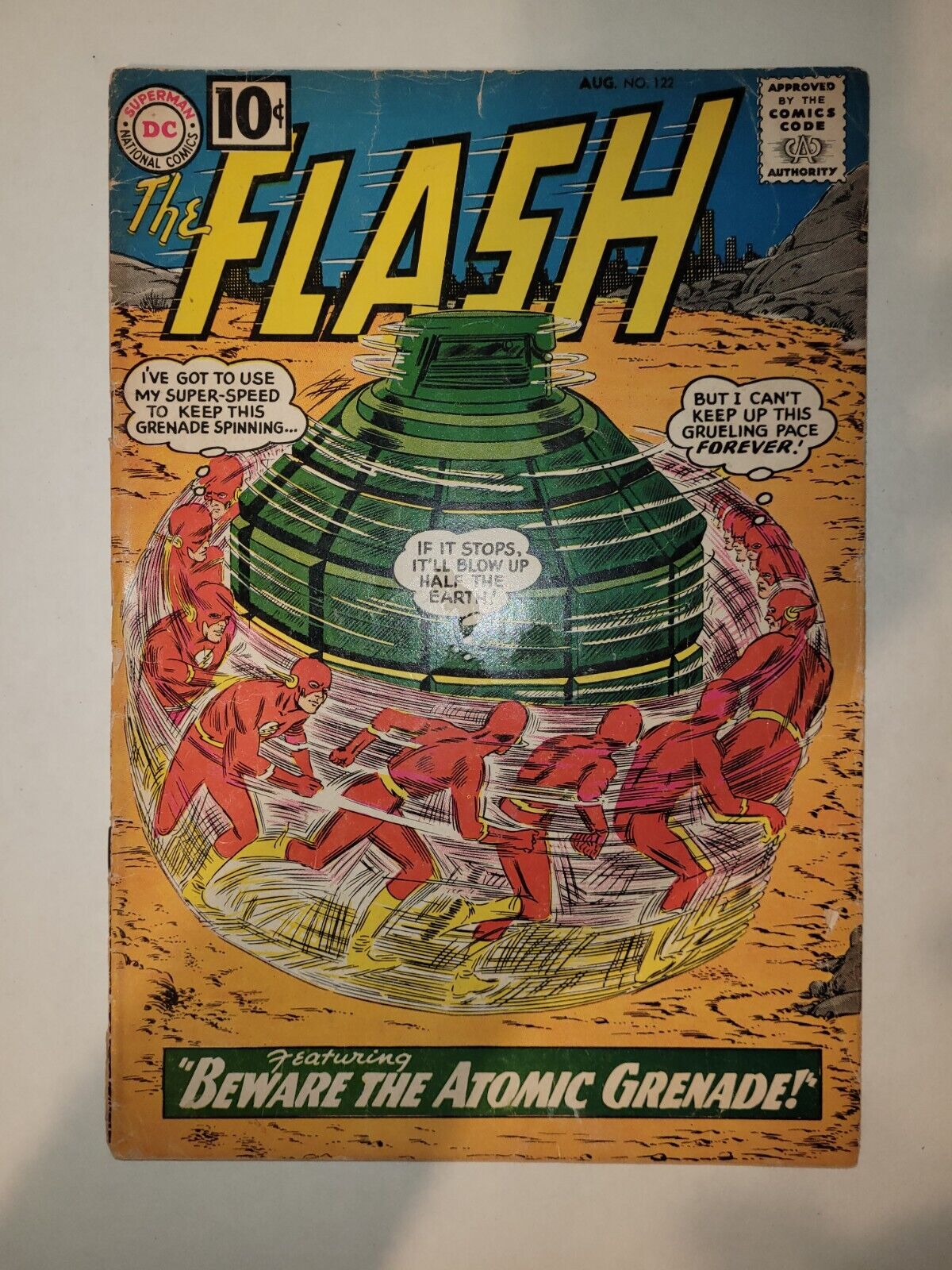 Flash 122 DC 1961 FN- 1st The Top Kid Flash-Great Issue at a GREAT PRICE PICS