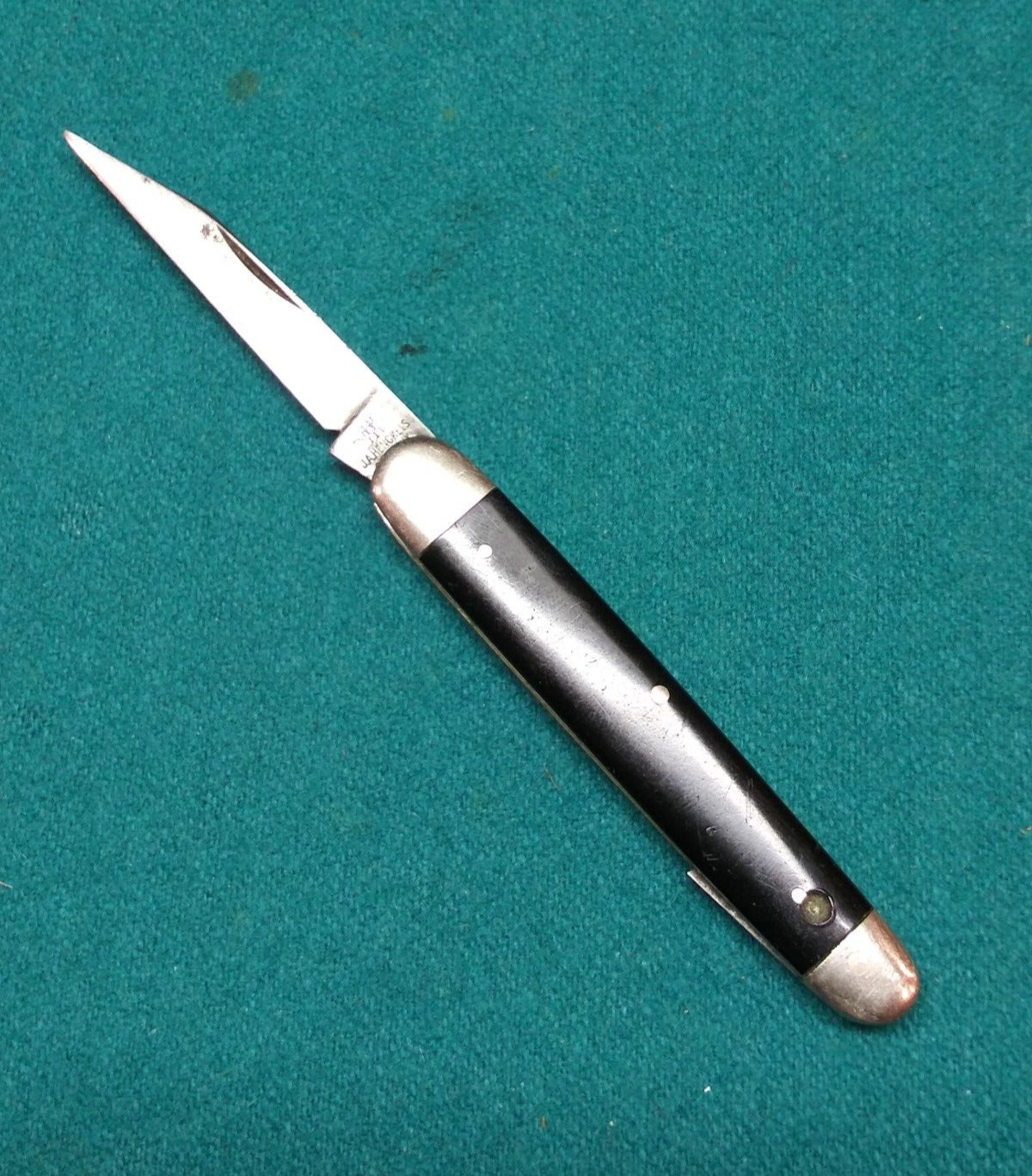 Vintage J.A. HENCKELS Germany 1761 2 Blade Black Pen Knife (Damaged For Parts)