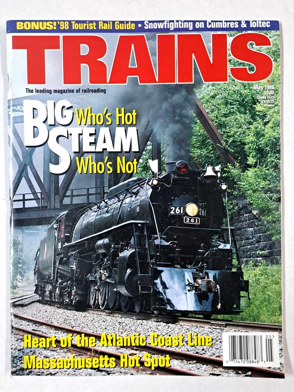 May 1998 TRAINS magazine trains railroad