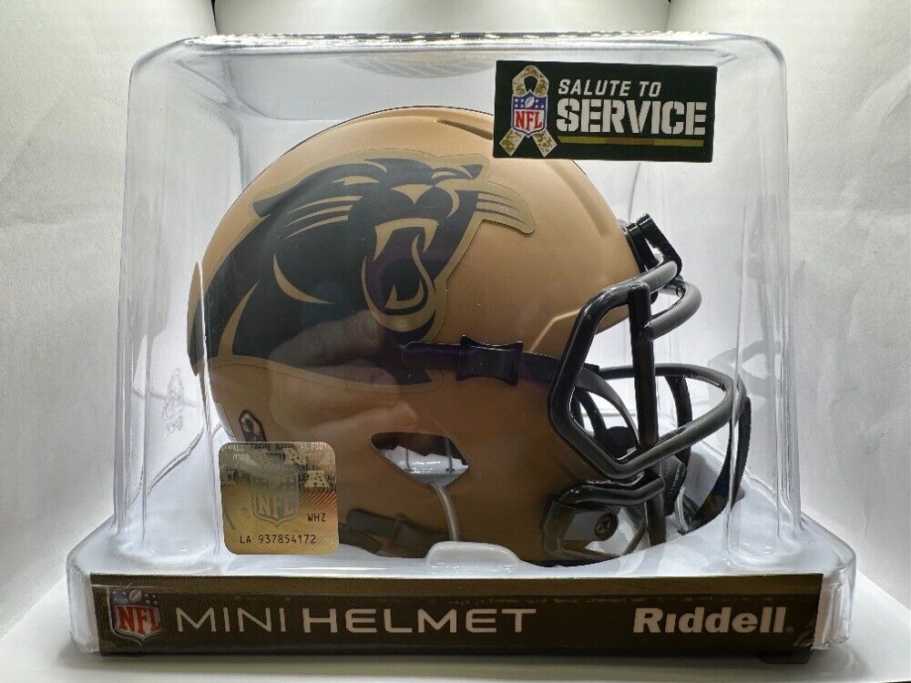 Carolina Panthers 2023 Salute To Service Alternate Riddell Speed Mini Helmet