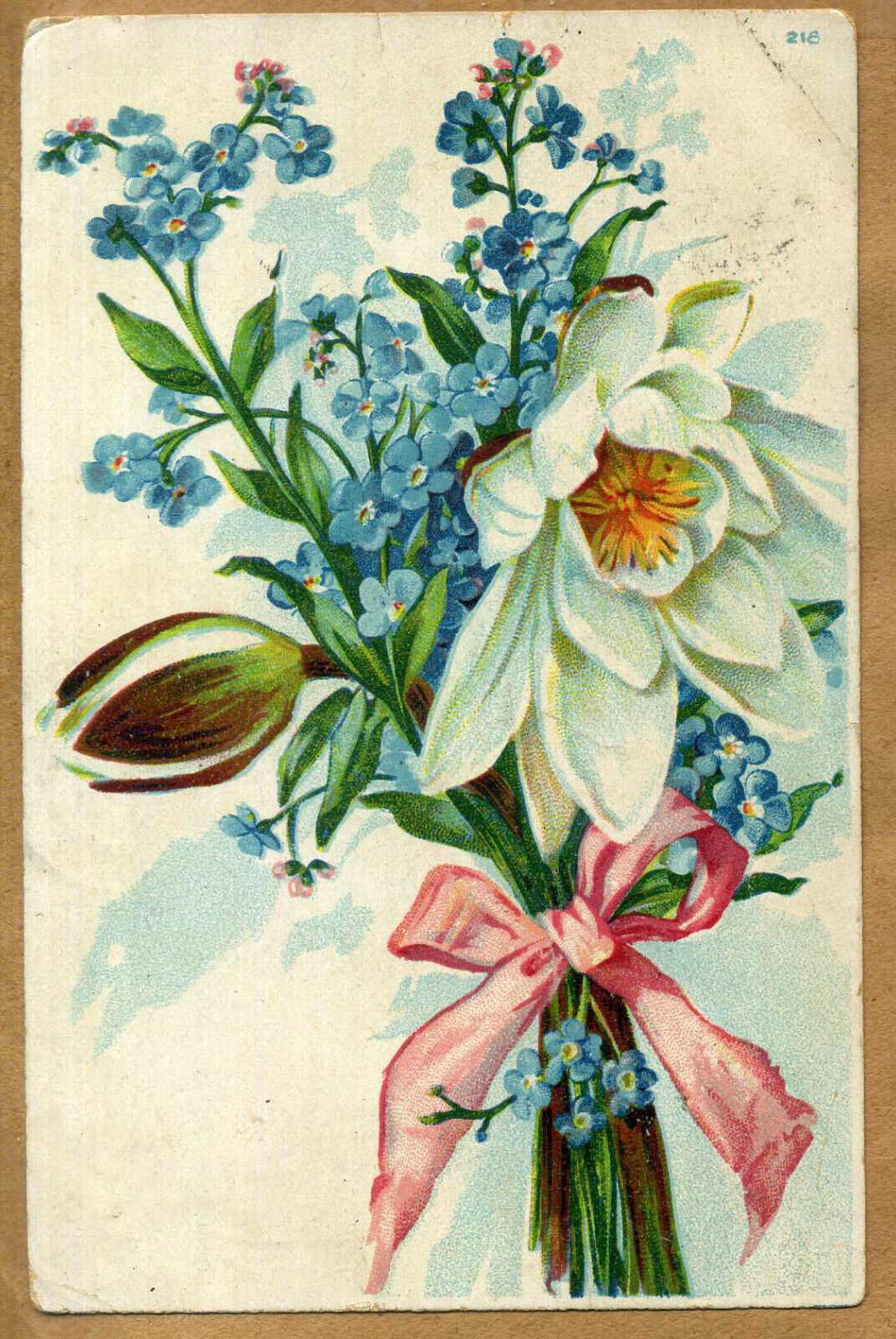 Latvia 1908 Greetings for Birthday Postcard w/Talsen(Talsi) Cancel
