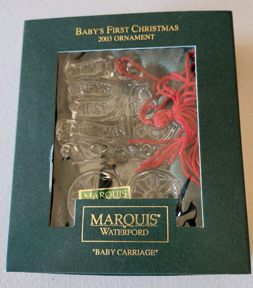 Marquis by Waterford Crystal 2003 Baby's First Christmas Ornament