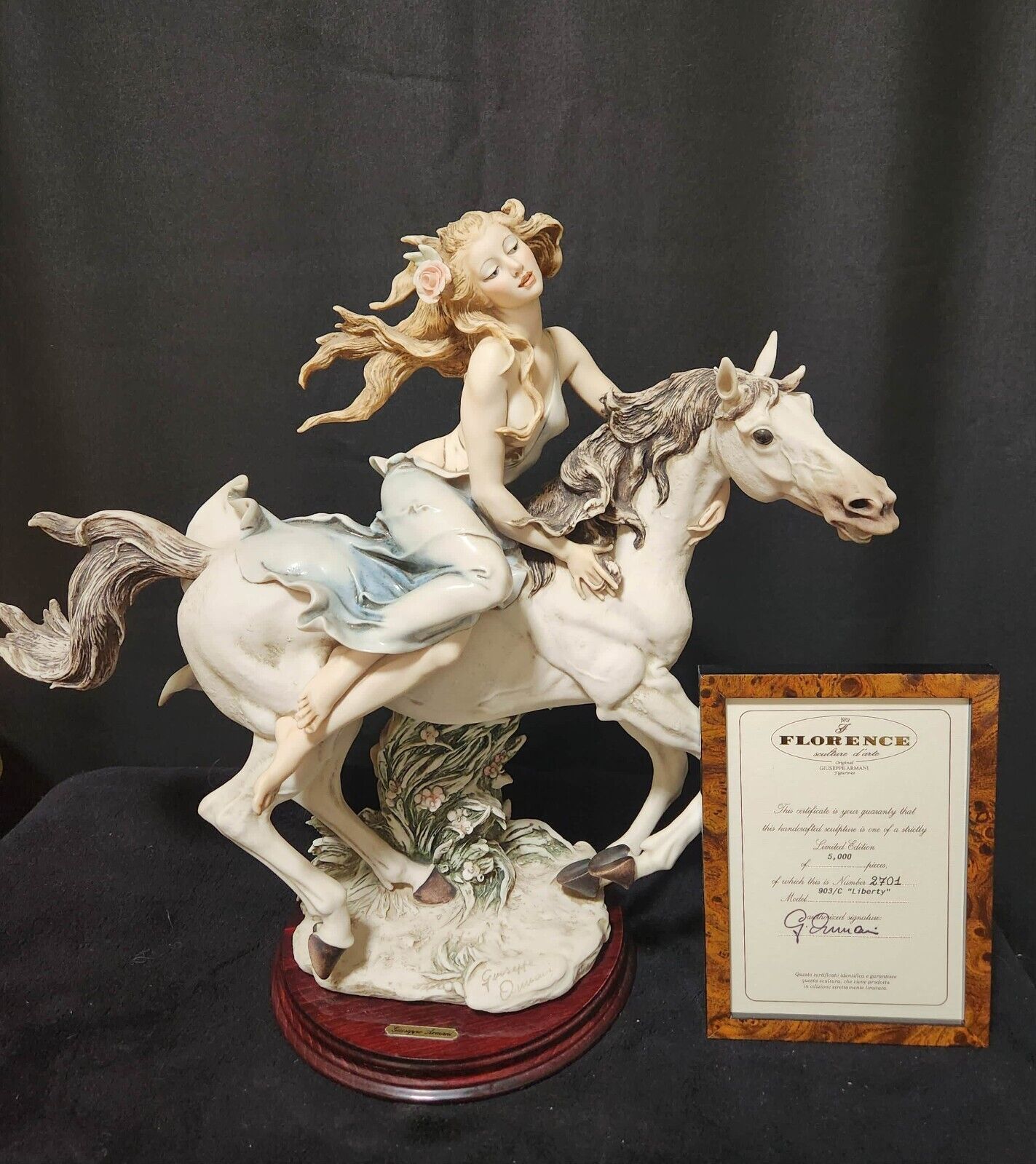 Giuseppe Armani Liberty Woman on Horseback limited addition #2701/5000 