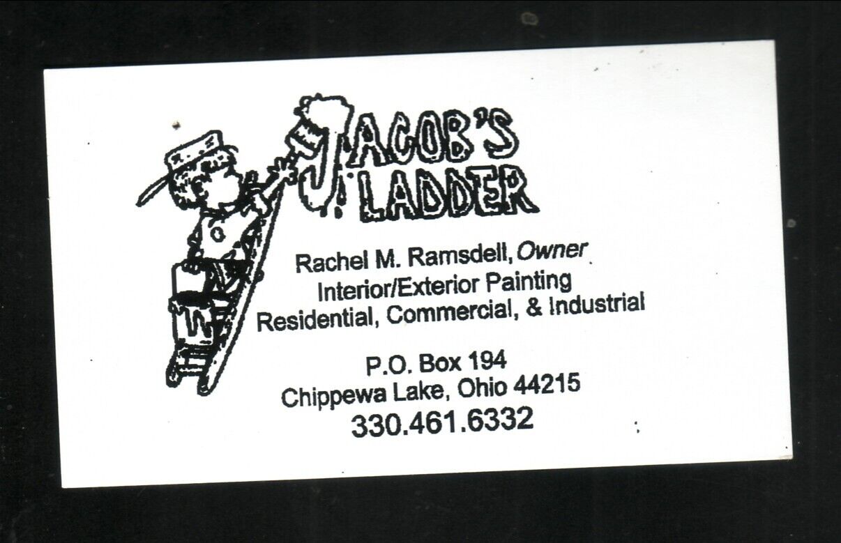 Jacob\'s Ladder--Painter--Business Card--Chippewa Lake, Ohio