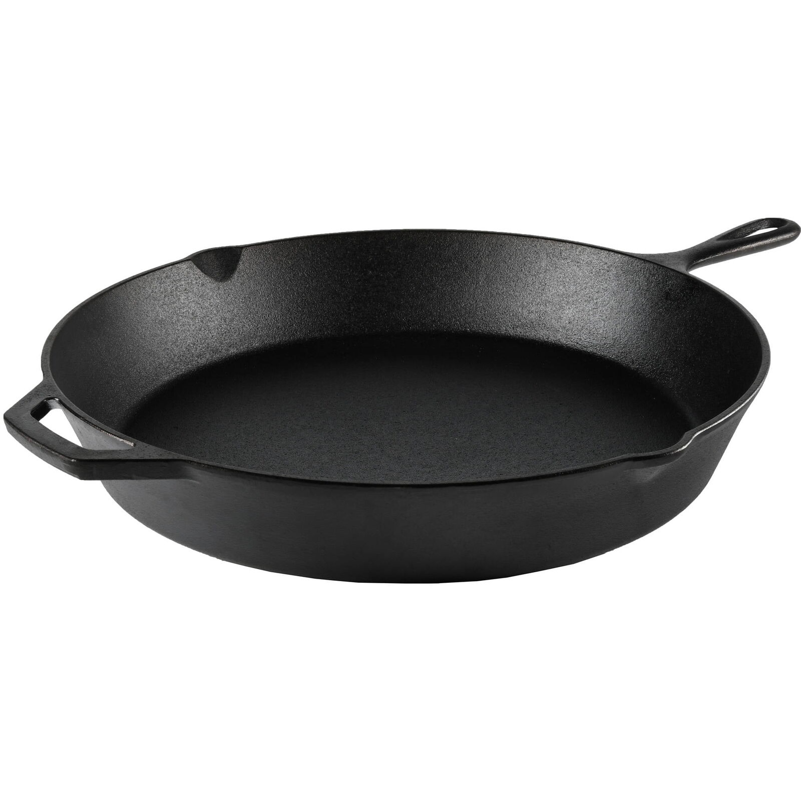 Pre Seasoned 15 Inch Cast Iron Skillet with Handle and Lip