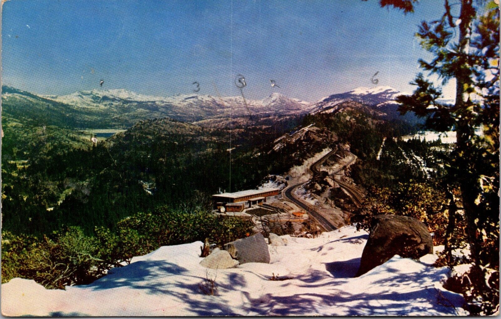 Postcard Highway 40 near Emigrant Gap High In The Sierras California [bl]