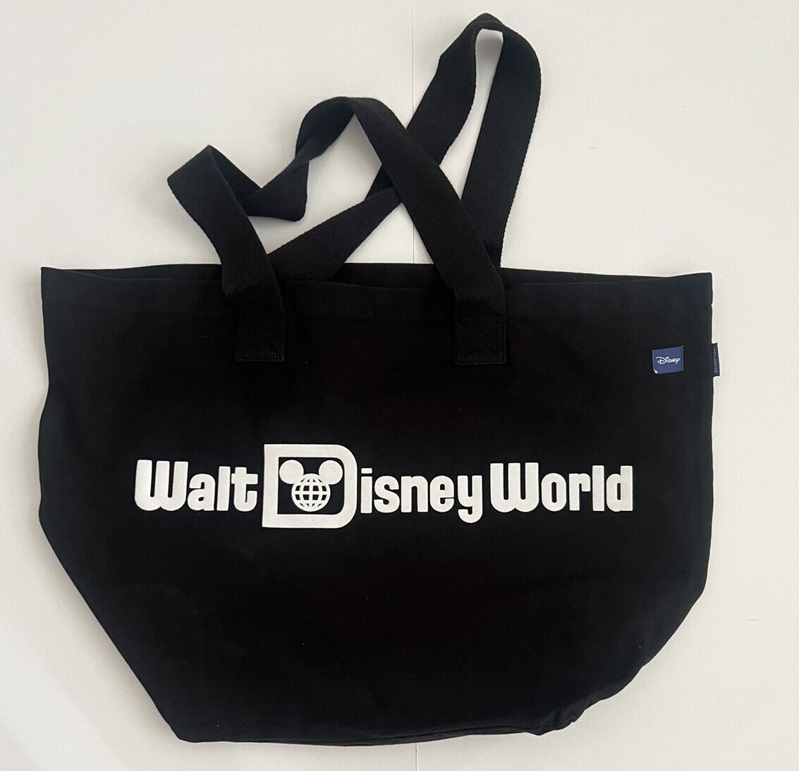 2023 Walt Disney World Parks Mickey Mouse Jersey Spirit Large Tote Bag Black NWT