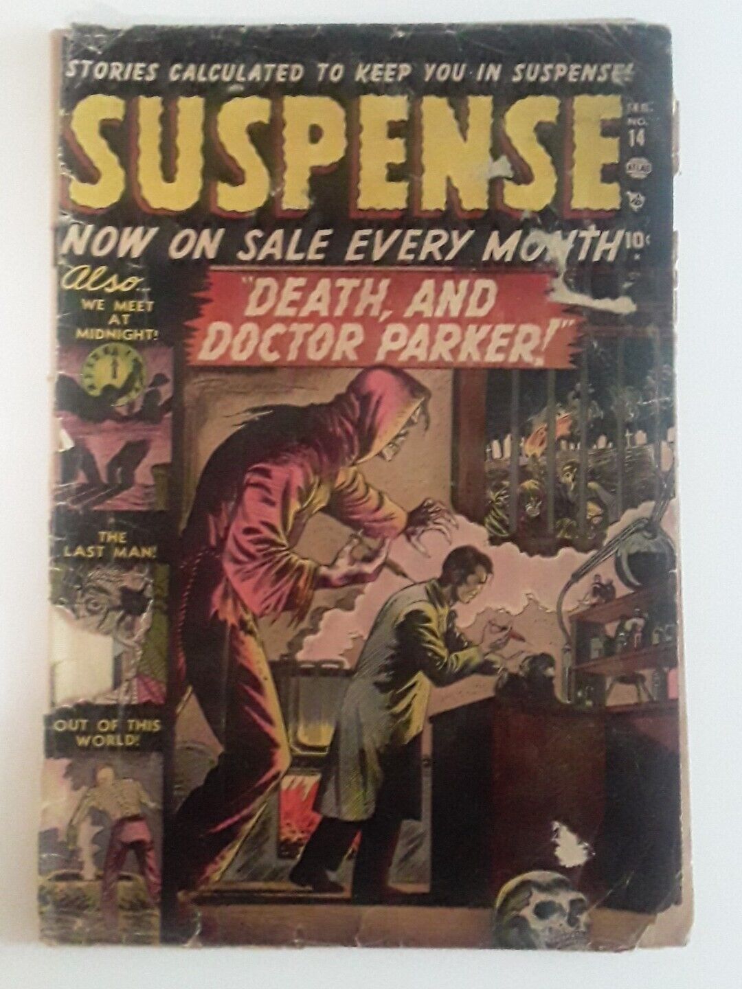 Suspense #15 Atlas Comics 1952 PCH Missing 1 Page Low Grade Hypodermic Needles 