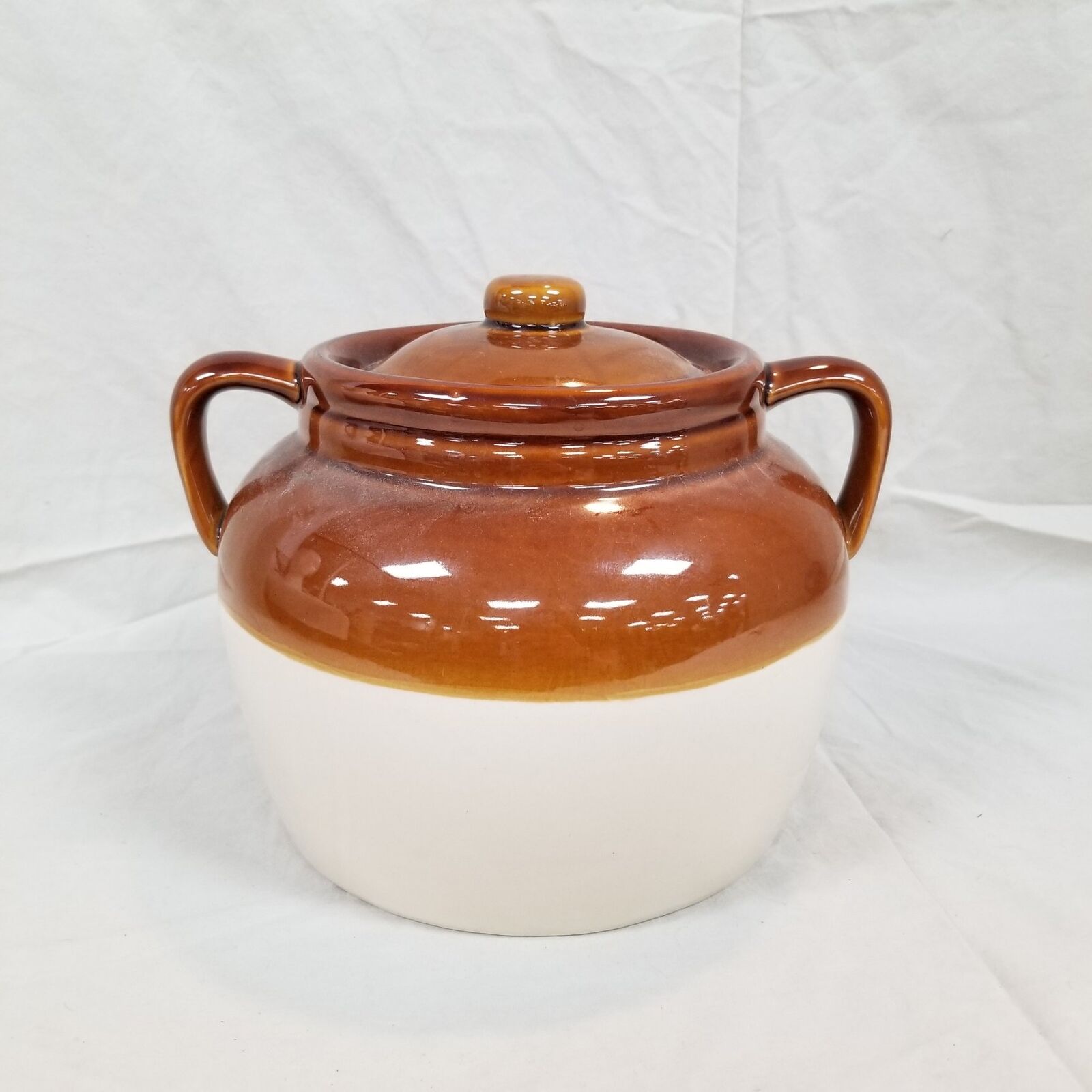 Vintage The Pot Shop Ceramic Official Boston Bean Pot 7\