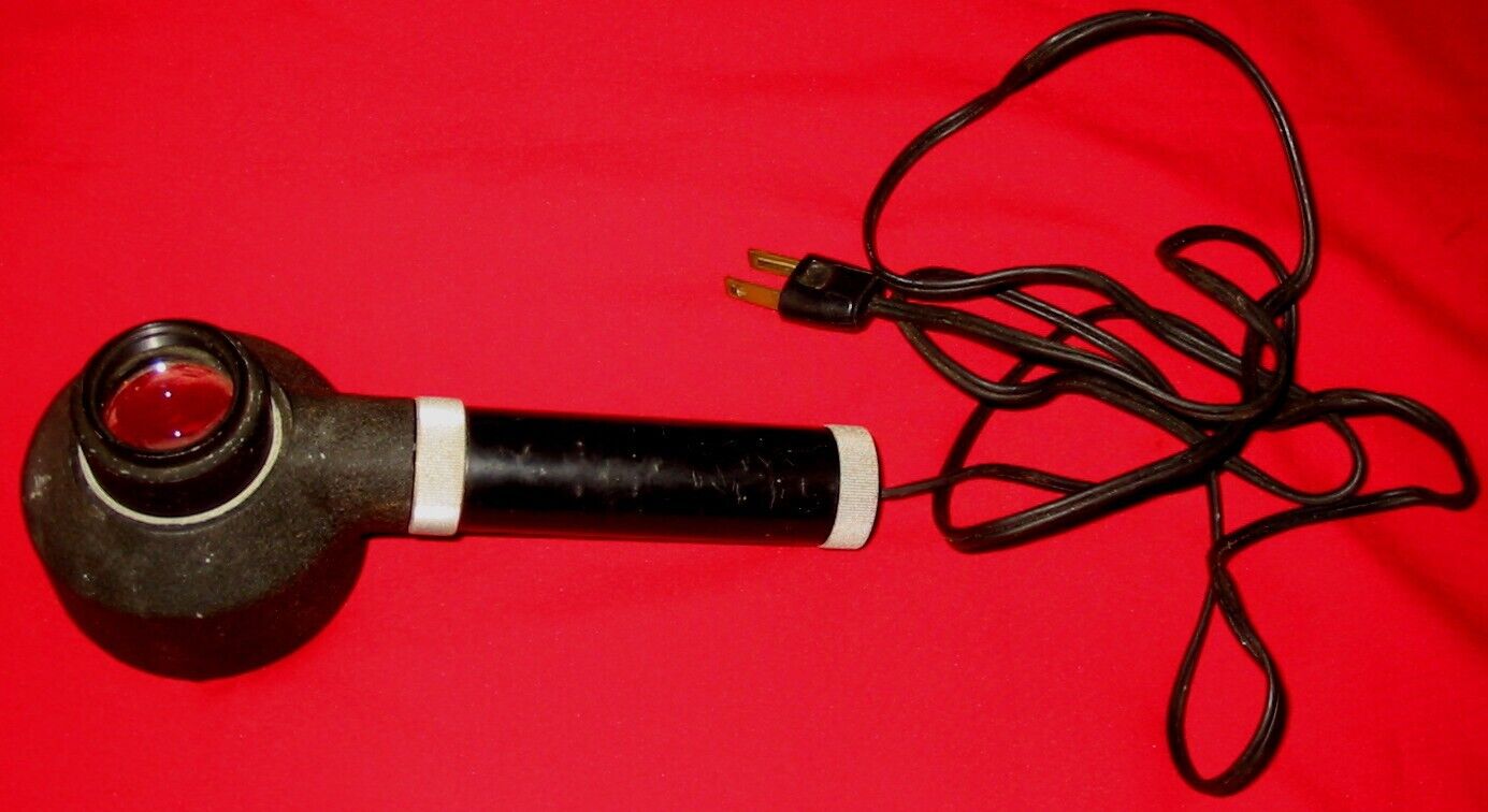 Rare Electric VTG Bausch & Lomb 5x APLANAT Magnifier Tool Optical Light Loupe gu