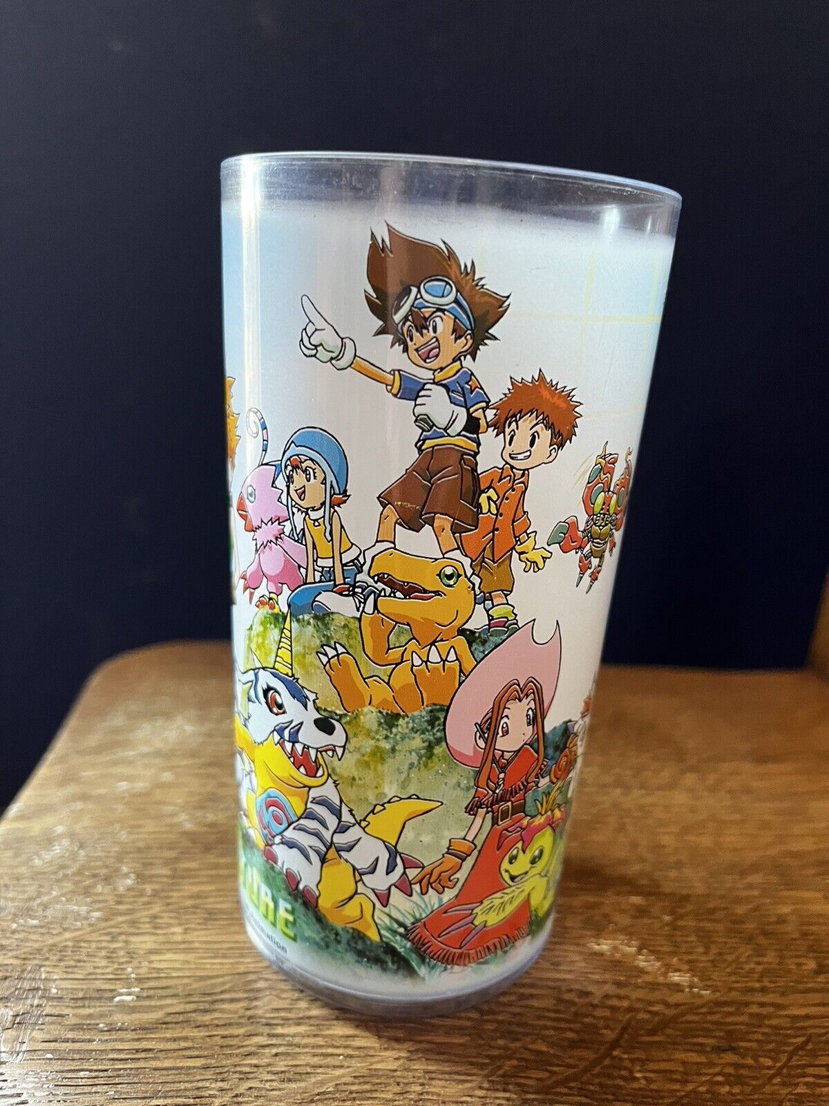  1999 Nintendo Pokemon~Digimon~Plastic Drink Glass~Akiyoshi Hongo,Toei Animation