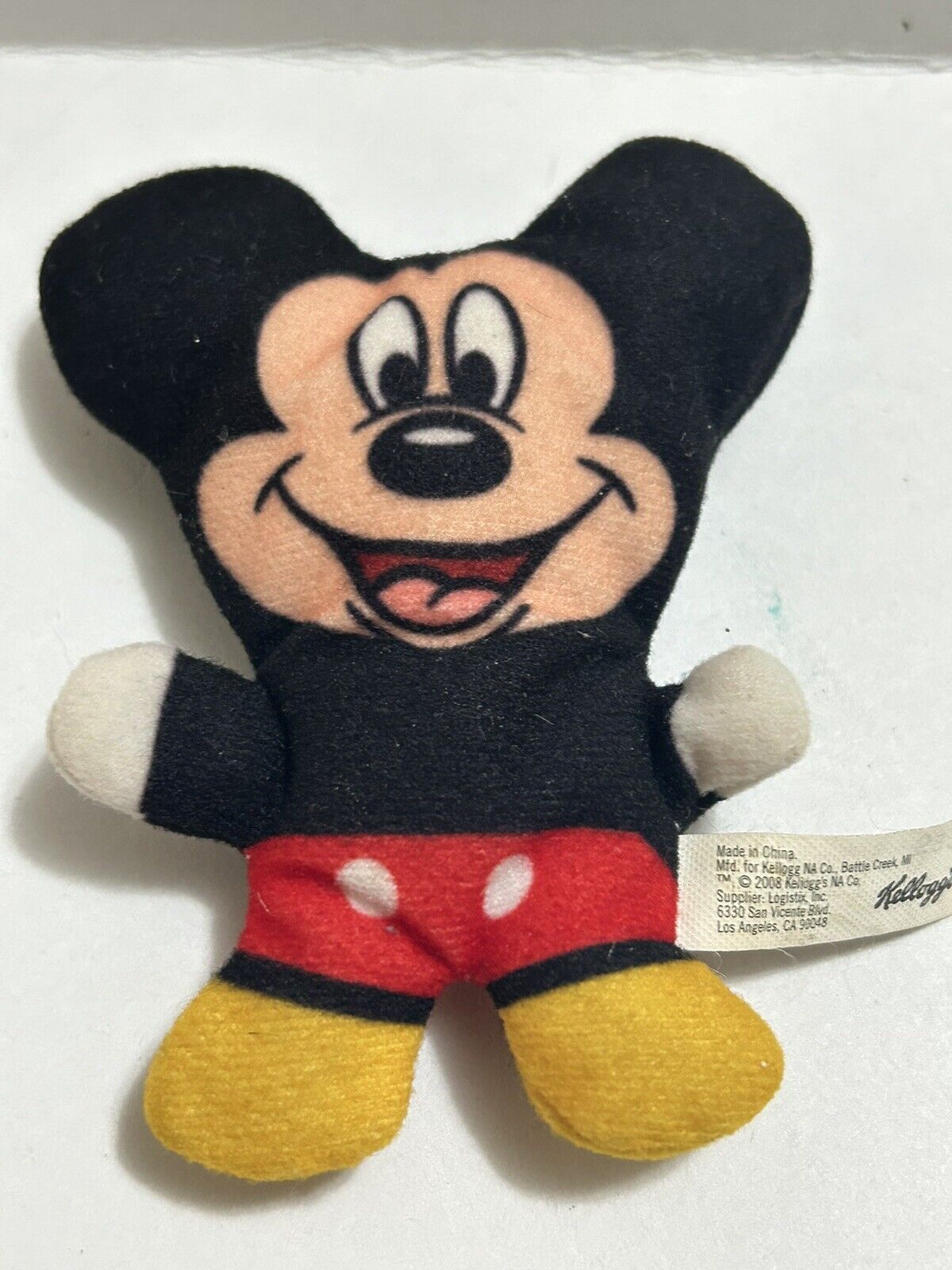 Mickey Mouse Kellogg's Cereal Promo  Disney World Mini Stuffed Toys 2008 W/T