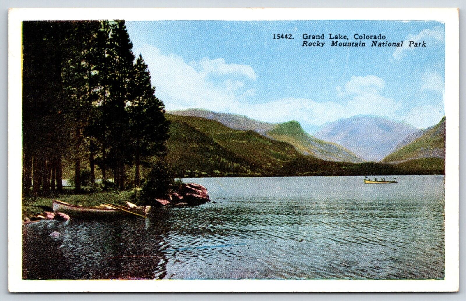 Postcard Grand Lake, Rocky Mountain National Park, Colorado Unposted