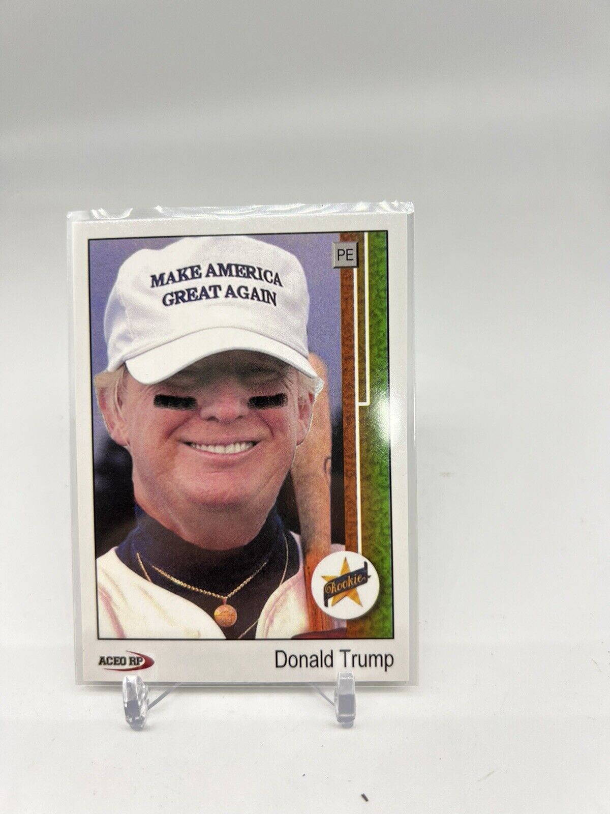 Donald Trump #MAGA 1989 UD Rookie Parody Trading Card