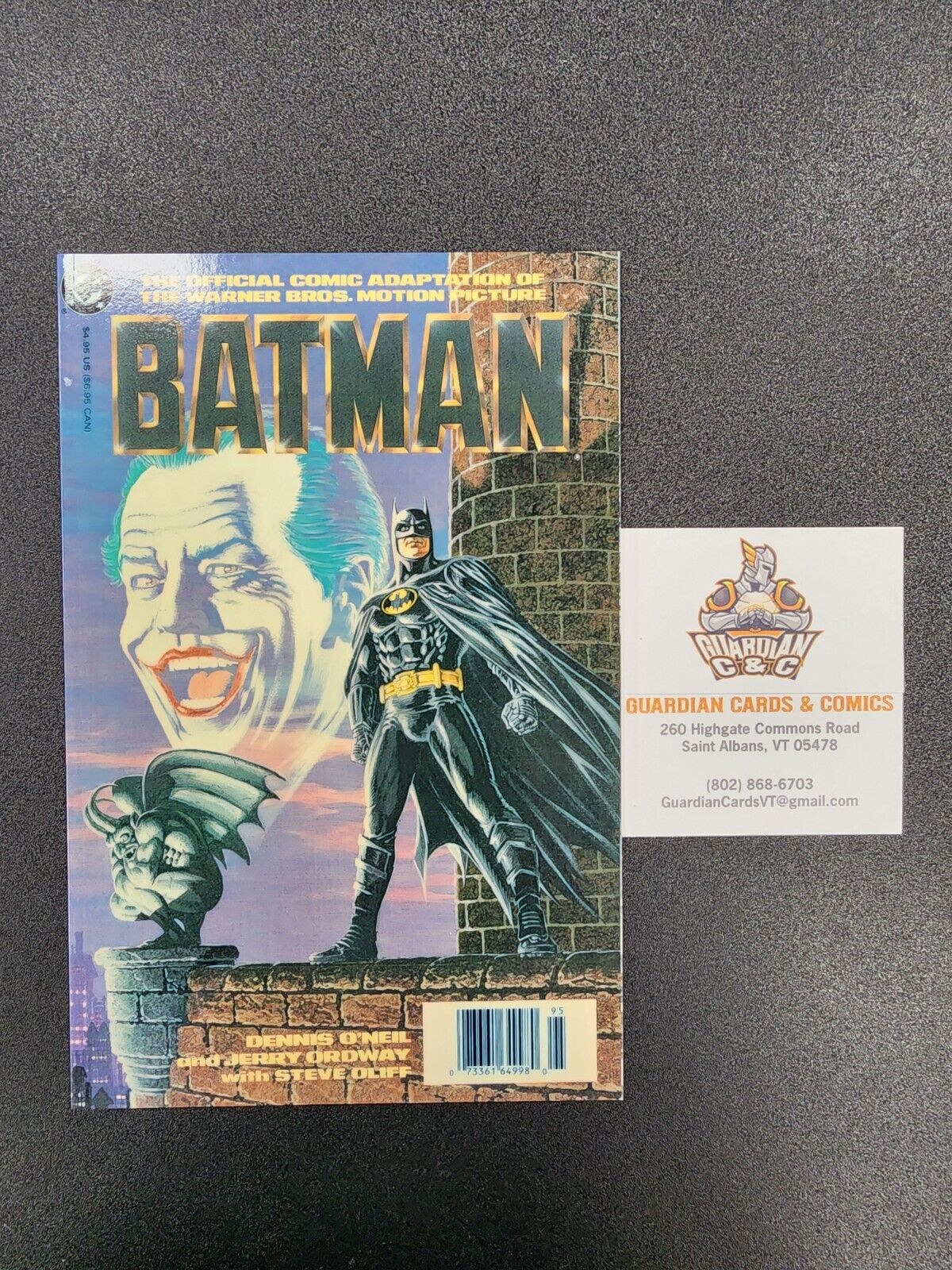 Batman The Official Comic Adaptation of the Movie 1989 DC Comics Softcover Book
