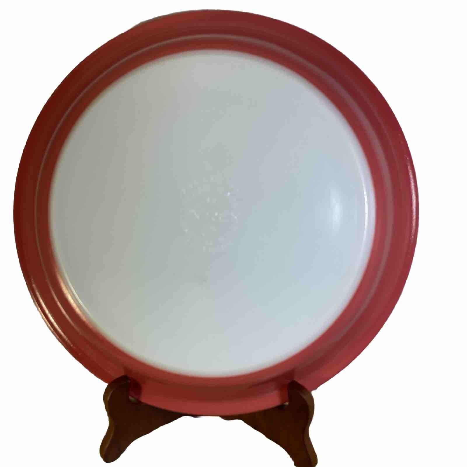 Vintage RED PYREX #200- Pie Plate- 8 1/2”- Vtg- Milk Glass