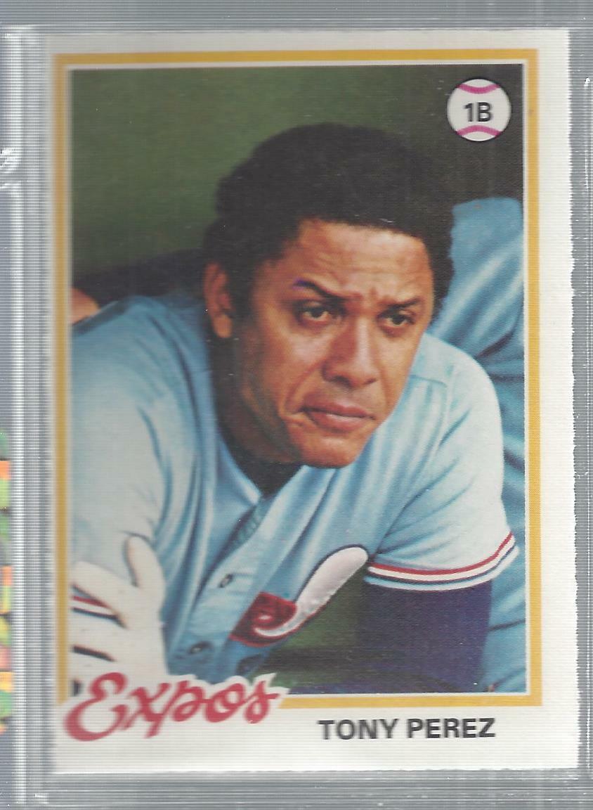 Tony Perez Vintage 1978 O-Pee-Chee Baseball Card # 90 Expos