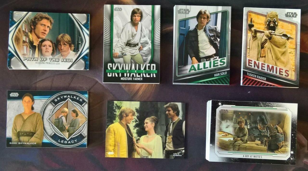 2019 STAR WARS SKYWALKER SAGA The Rise of Skywalker ~ MASTER SET OF 151 CARDS