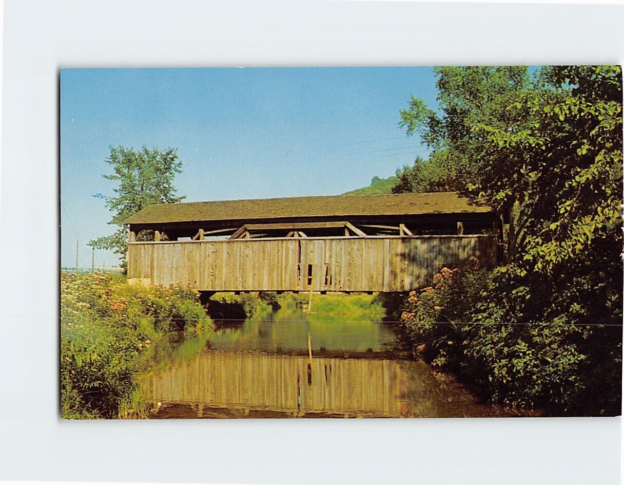Postcard Old Covered Bridge At Buttonwood, Pennsylvania