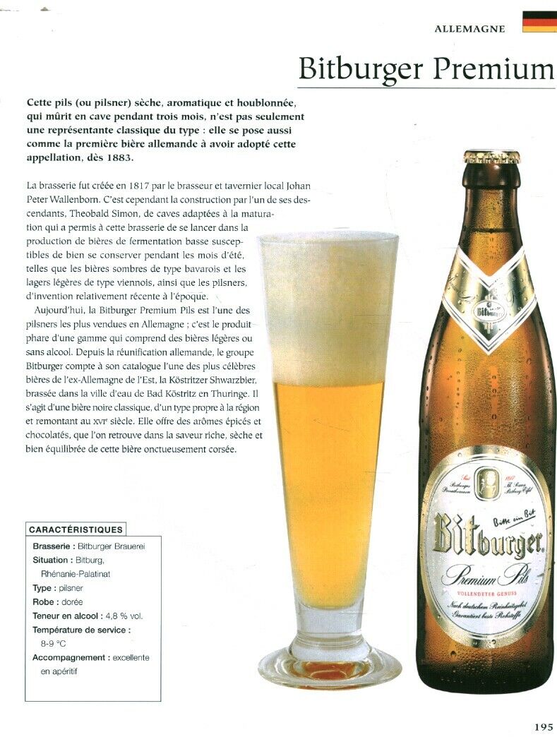 Bitburger Premium German Beer Contemporary Advertising from Book 