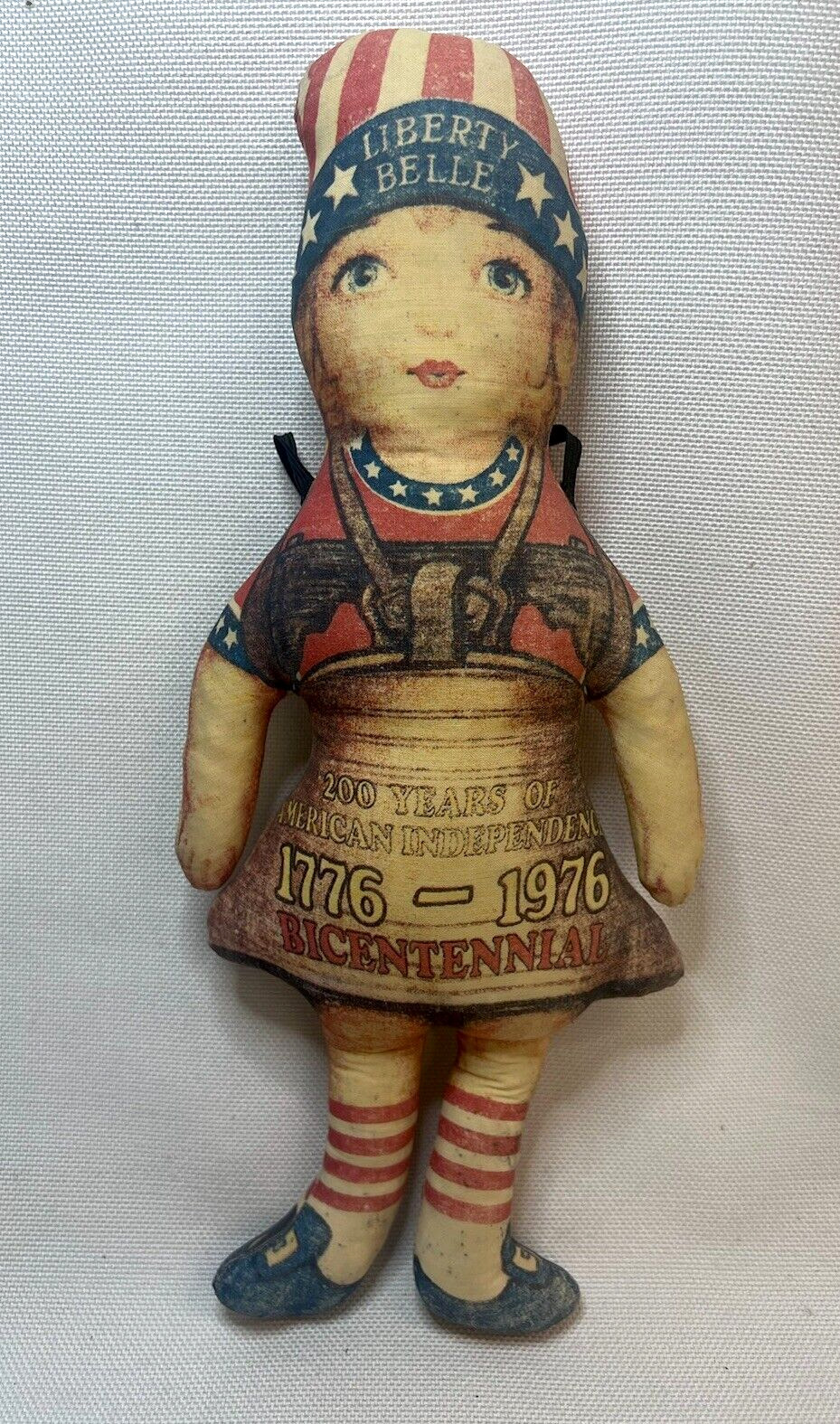 Vintage 4th of July Primitive Liberty Belle The Toy Works 1976 Hand sewn Doll